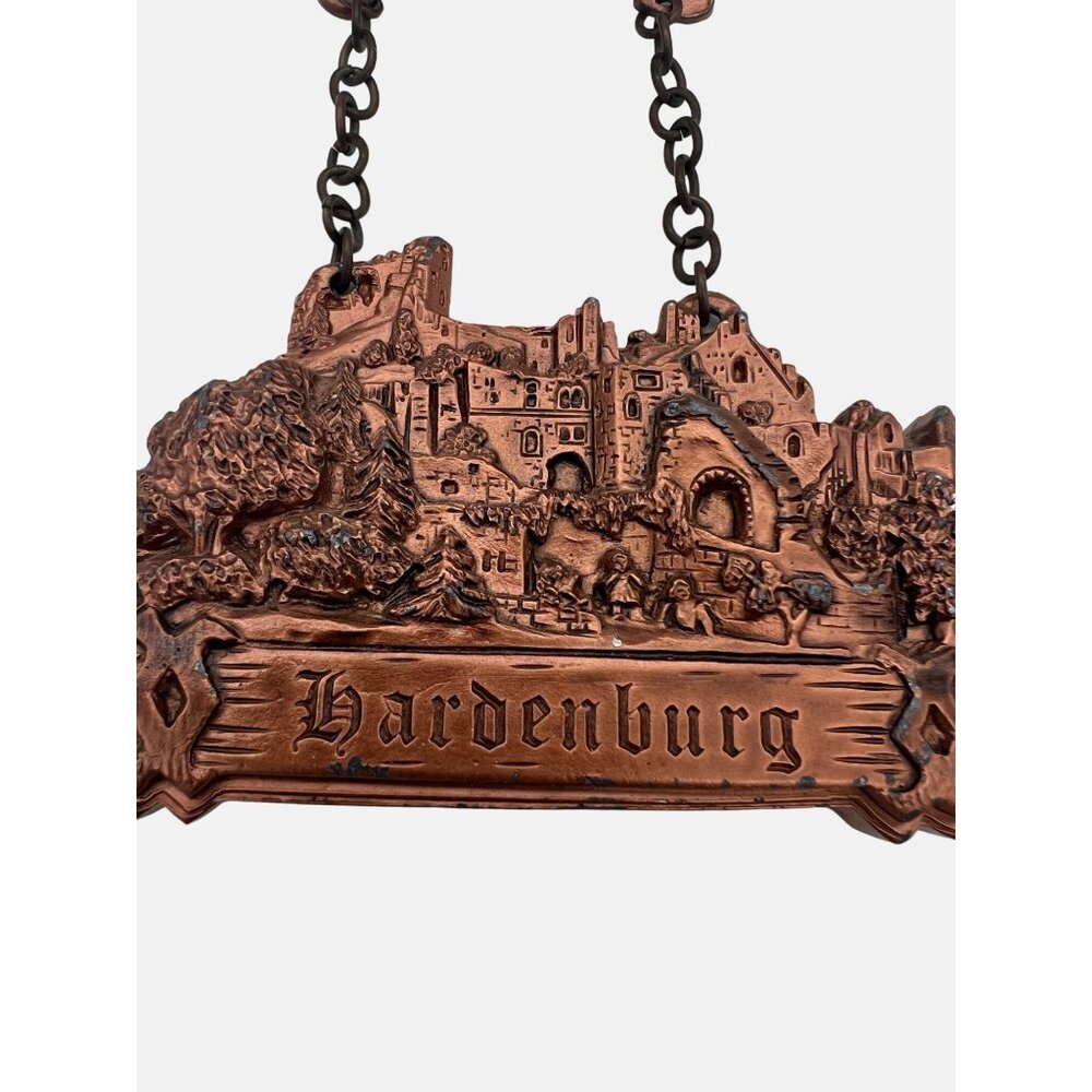 1983 Hardenburg 9.1VV Volkswanderung DRK Wattenheim Hiking Medal Copper Tone - Picture 2 of 5